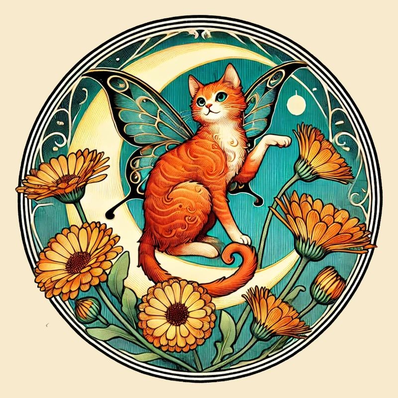 Fée chat roux