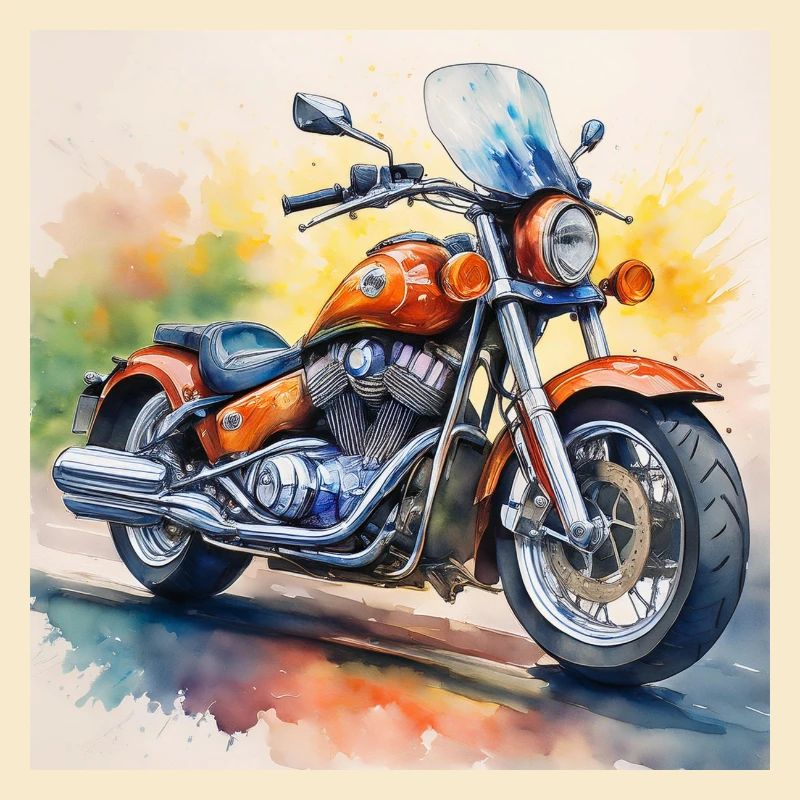 Bold Retro Motorcycle Design