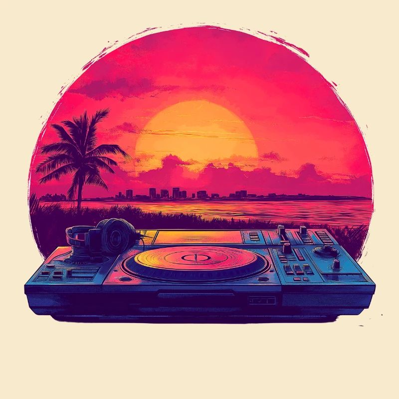 DJ am Strand