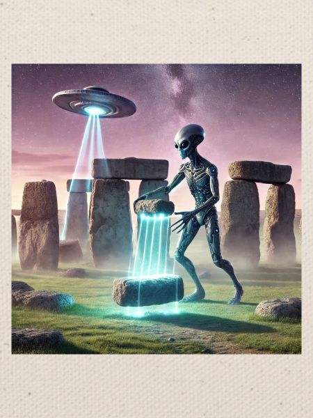 Alien baut Stonehenge