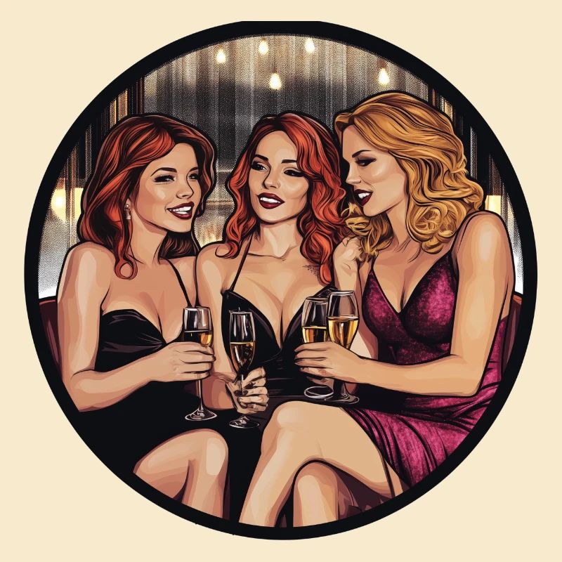 A glamorous evening with friends