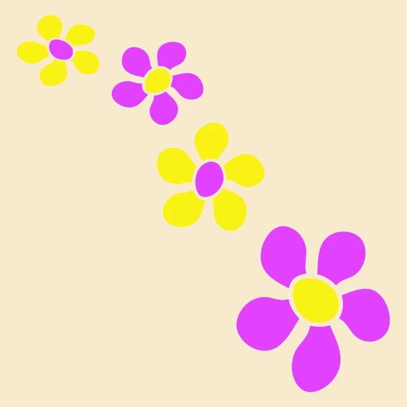 Beaucoup de fleurs colorées belle conception de motif décoratif
