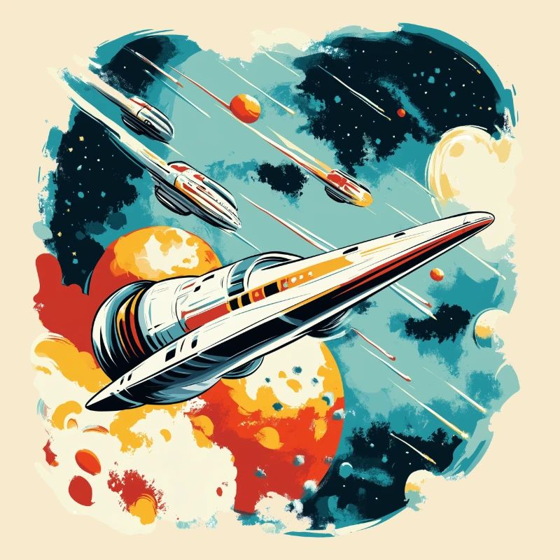 Future flight: Galactic space fleet in action