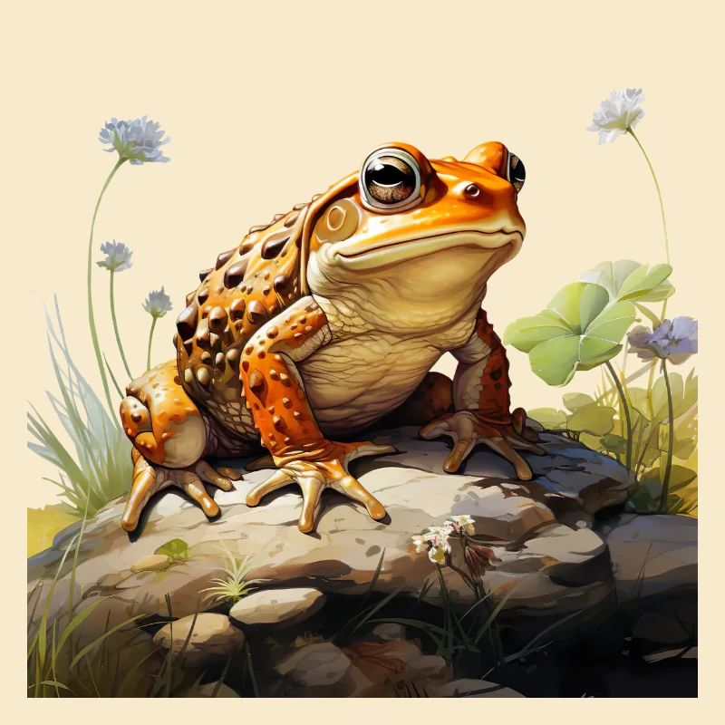 Toad in lurking position