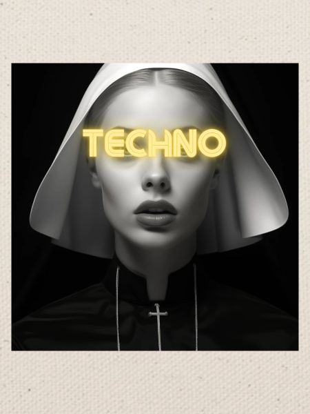 Sweet Techno Nun - Rave Design