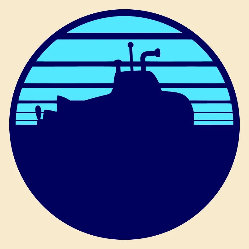 Surfaced Submarine Water Surface Dive