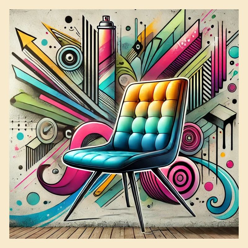Chaise Graffiti Vendeur de meubles