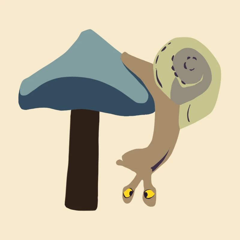 Snail upside down