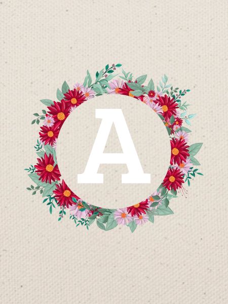 Blumenkrone Buchstabe