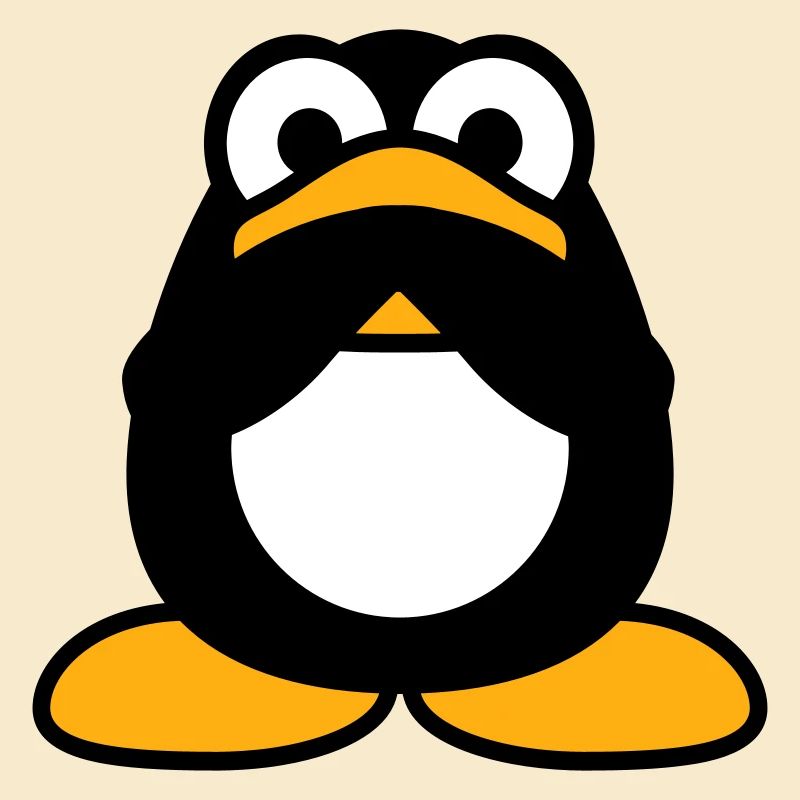 Penguin Nothing Talking Silent Hands Covering Mouth