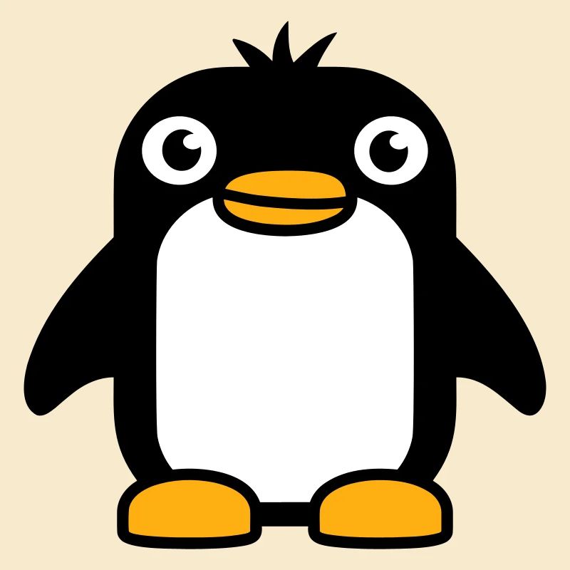 Pingouin a l’air mignon bébé enfant petit mignon doux