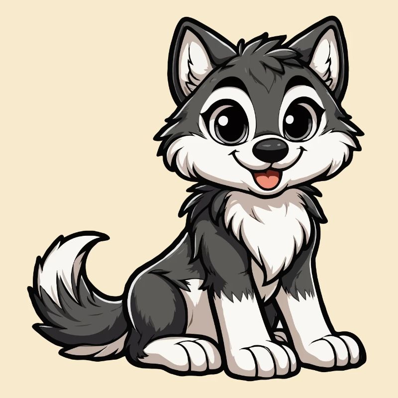 Mädchen-Wolf