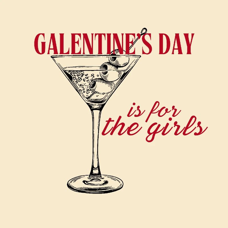 Galentine's day red
