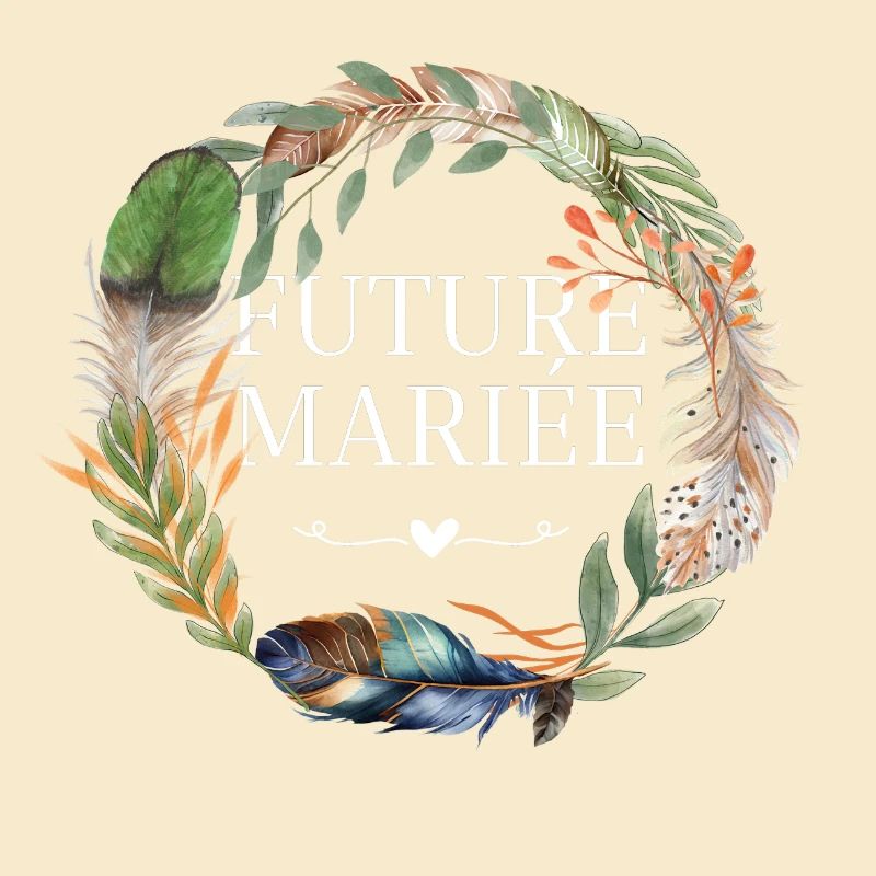 Future mariée couronne fleurs boho