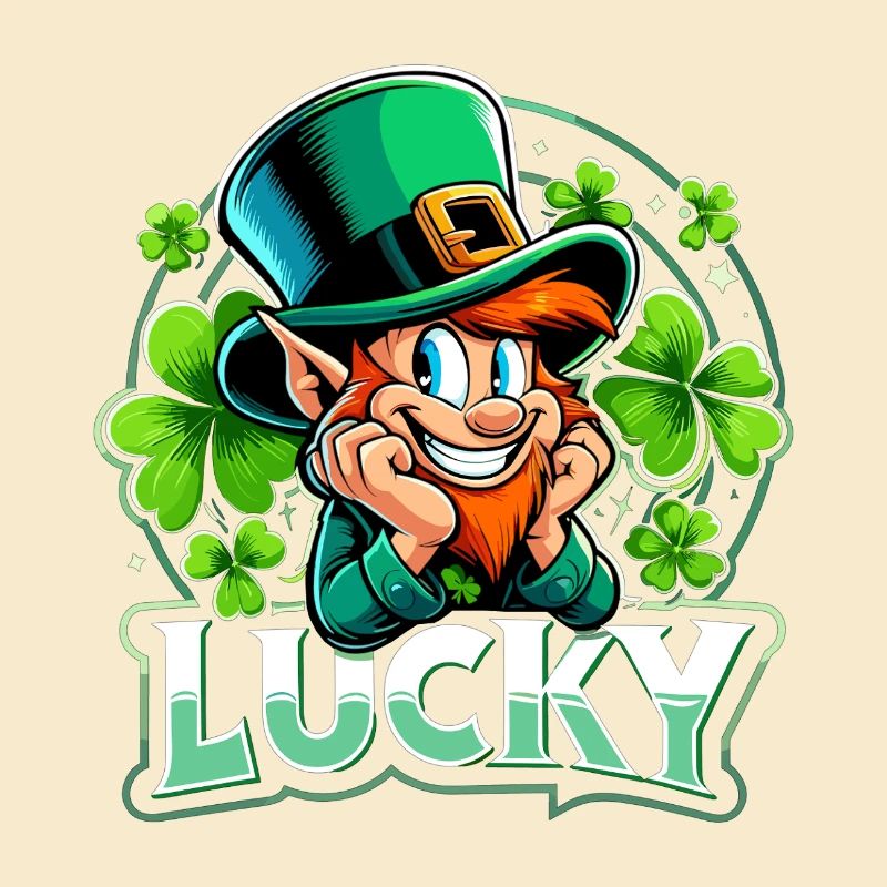 St. Patrick’s Day Leprechaun Kobold Glücklich