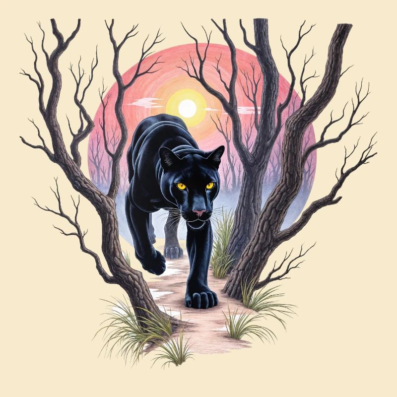 Panther auf der Jagd