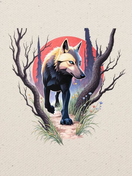 Wolf auf der Jagd