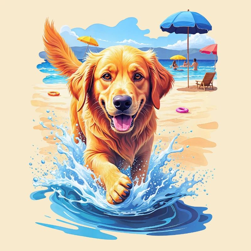 Dog on the beach