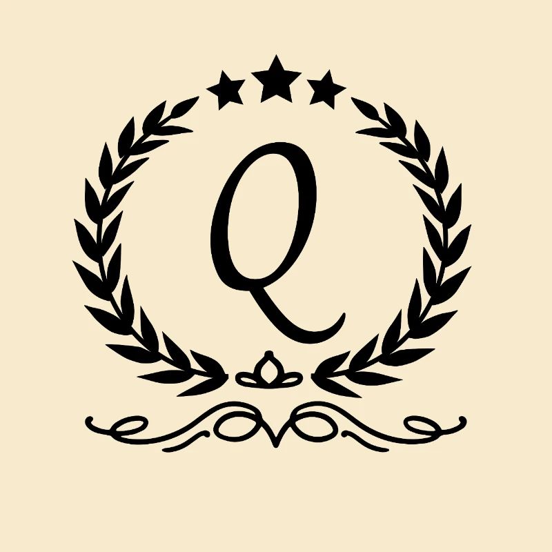 Buchstabe q Krone