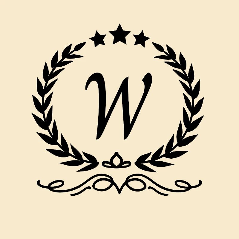 Buchstabe w Krone