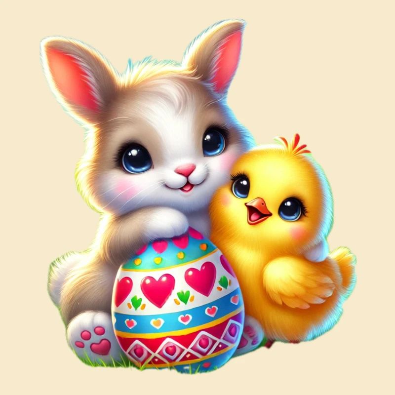 Easter Bunny Chick Egg