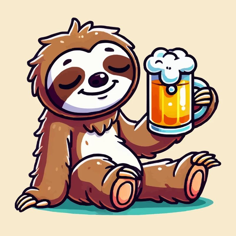 Sloth Beer Comic