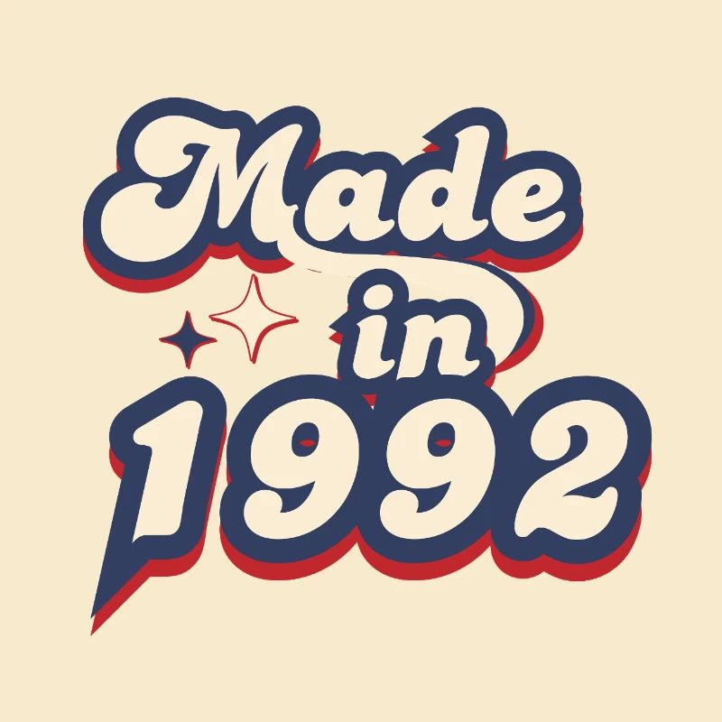Hergestellt im Jahr 1992 Retro