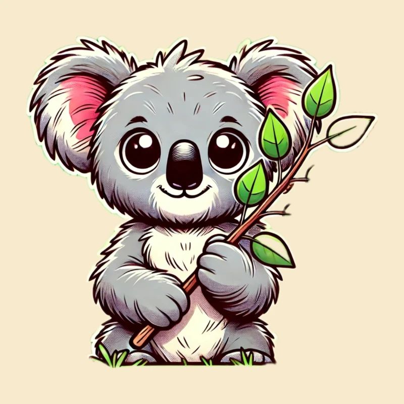 Koala à l’eucalyptus