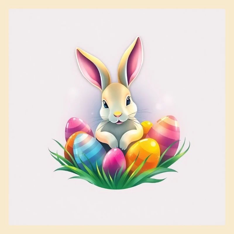 Osterfreude mit Hase