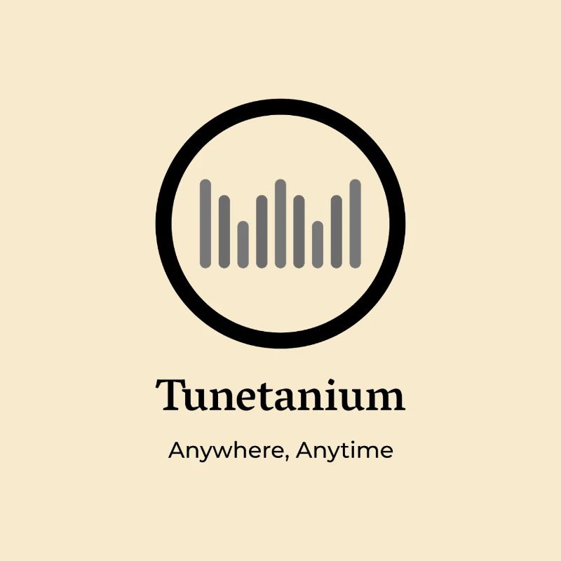 Tunetanium Logo Black Transparent