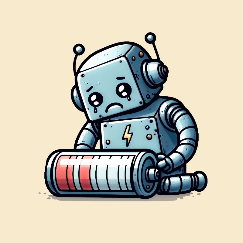 Robot Weak Battery Robo-Problems