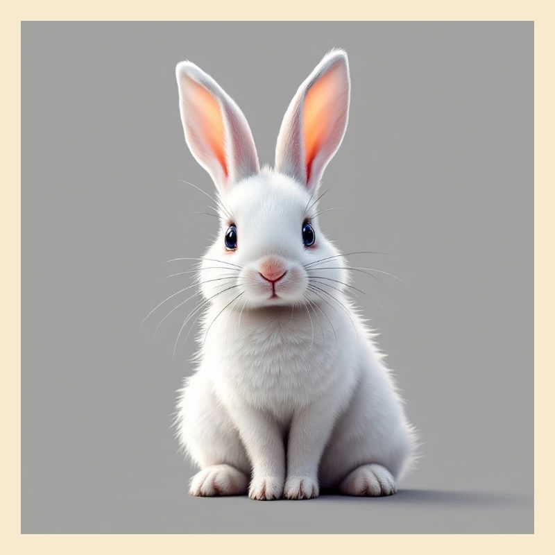Easter rabbit white