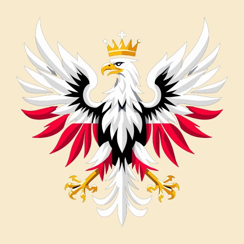 Poland Polska Eagle Flag Minimalism Gift
