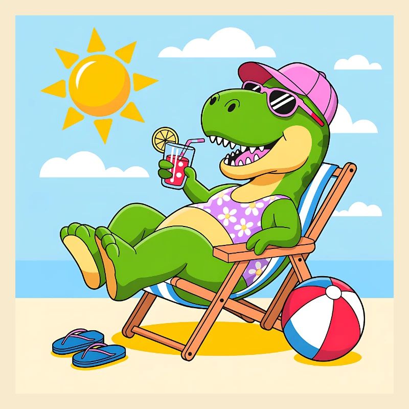 Rex am Strand