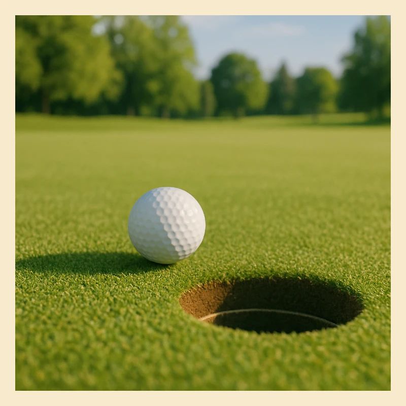 Golf -Golf ball on green