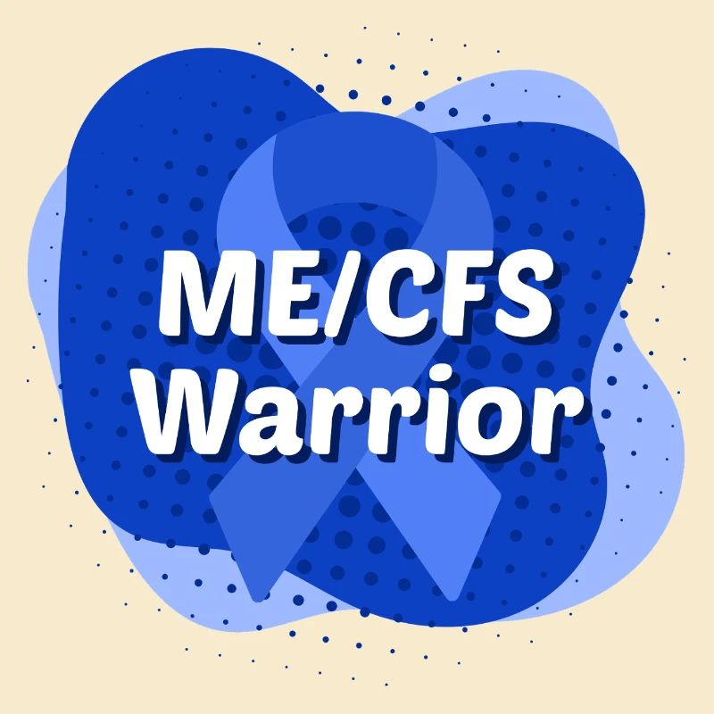ME/CFS Warrior blaue Schleife