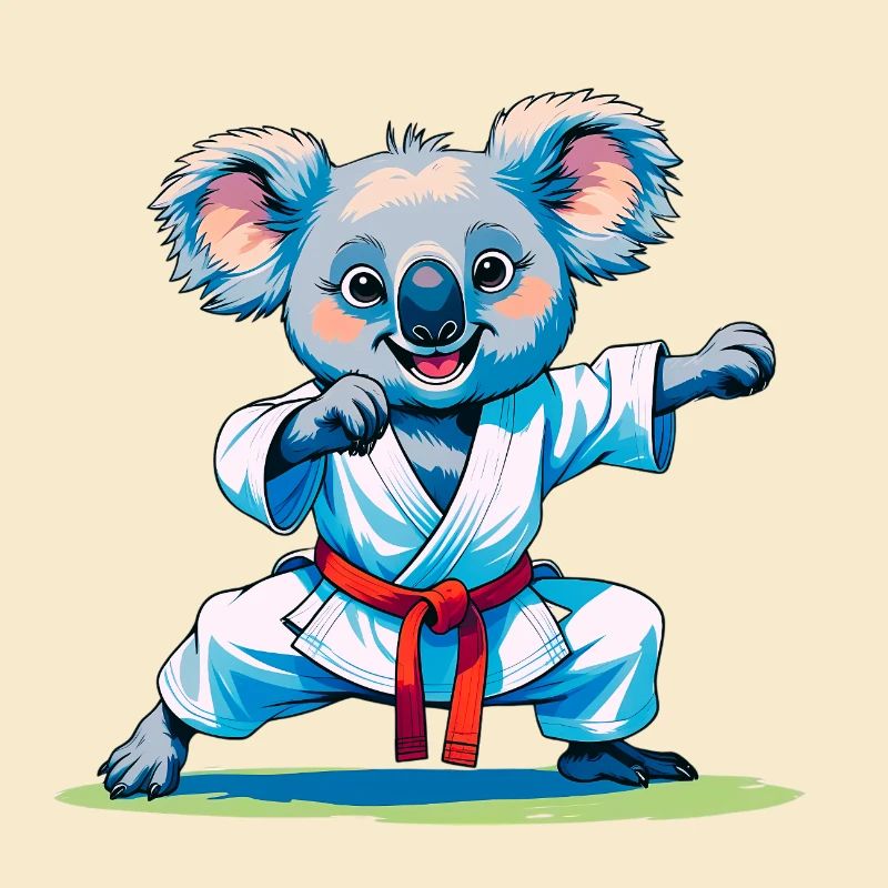 koala doing karate