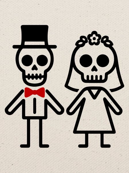 Couple Wedding Skeleton