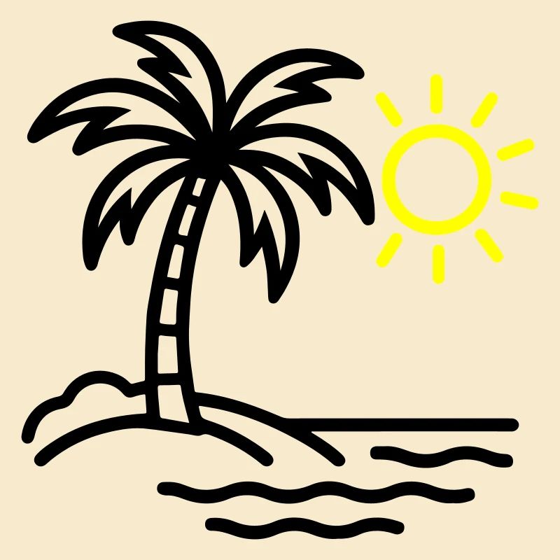 Palme Strand Sommer