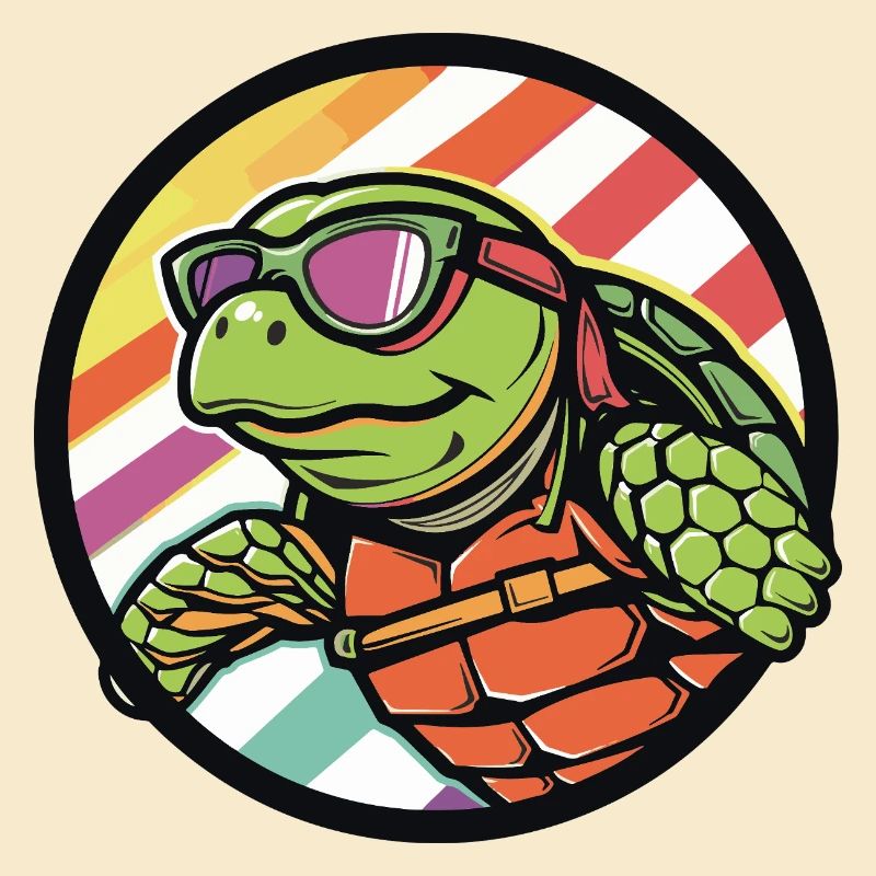 Schildkröte Comic Cool
