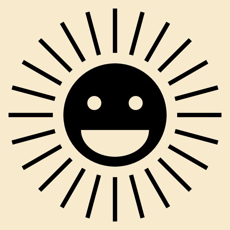 Soleil heureux | Conception de visage de soleil heureux