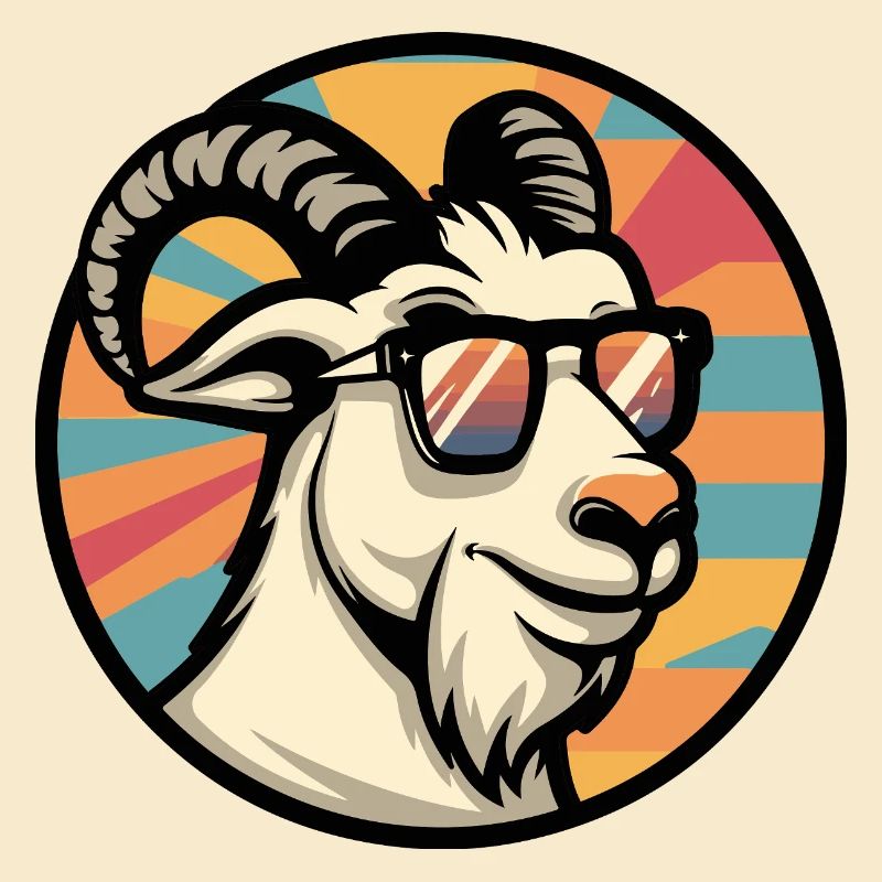 Bergziege Comic Cool