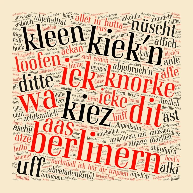 Berliner Schnauze – word cloud with dialect