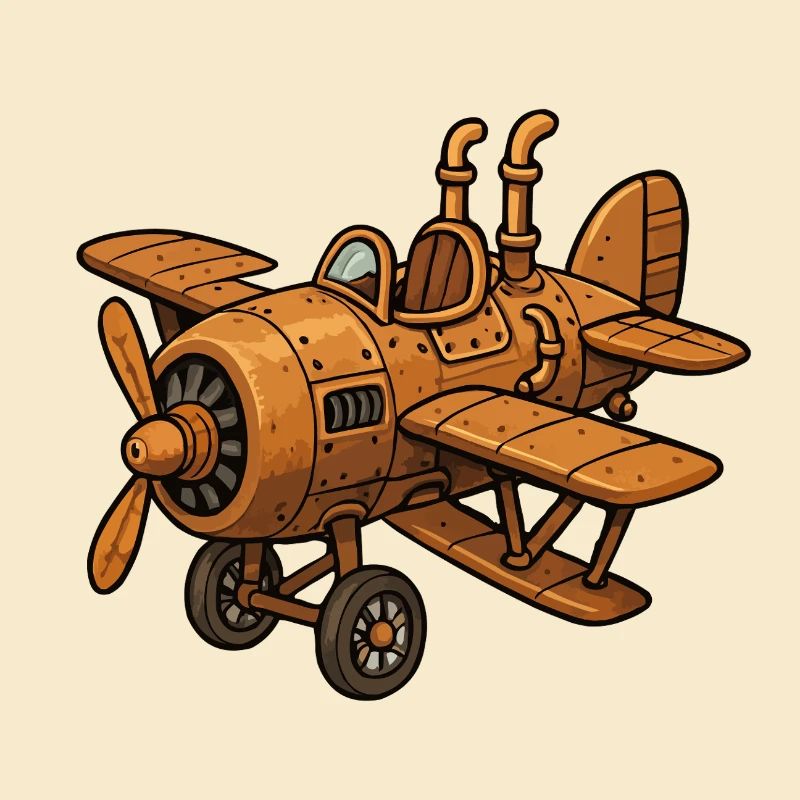 flugzeug steampunk