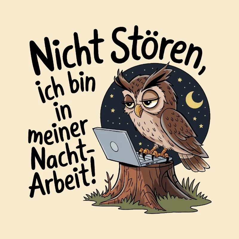 Eule auf Nachtschicht – Kaffee first!