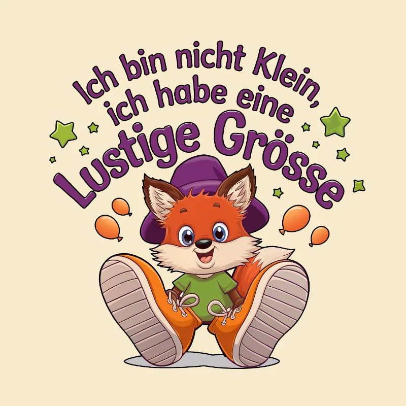 Ich bin nicht klein – lustiger Fuchs-Spruch