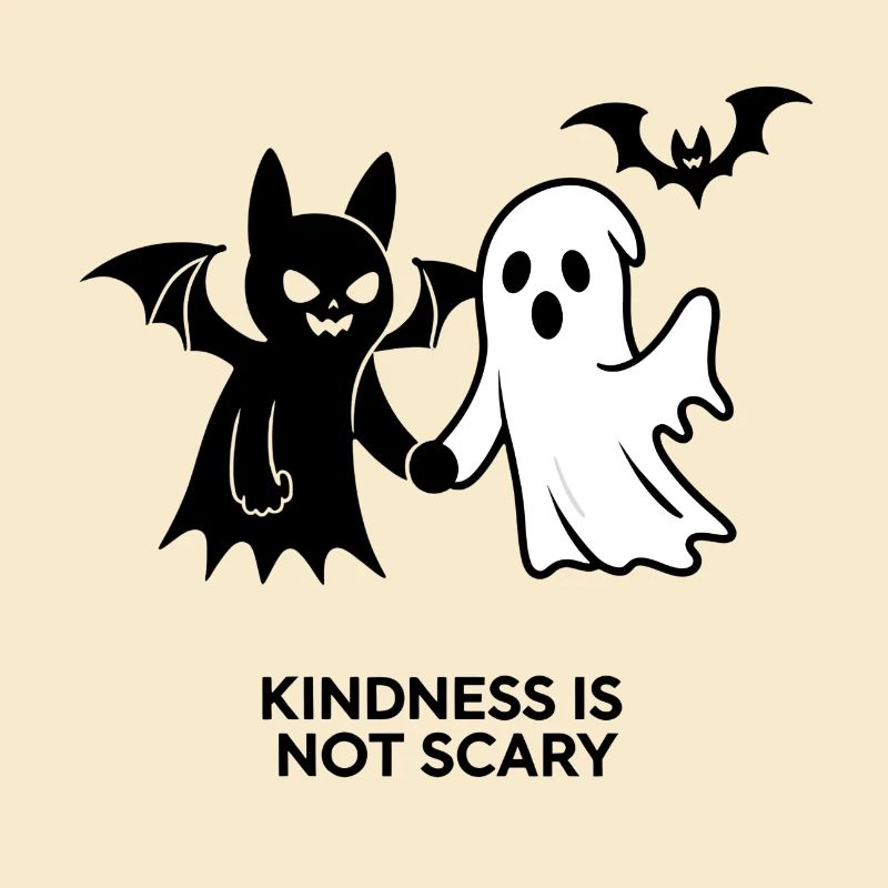 Kindness Is Not Scary – Ghost & Bat