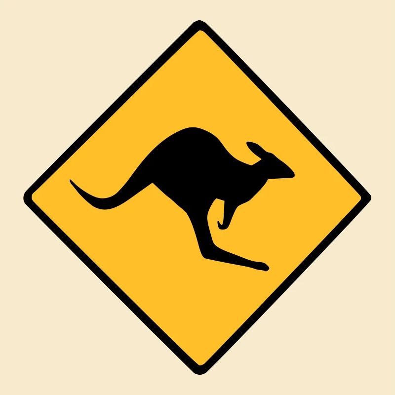 Roadsign Känguruh