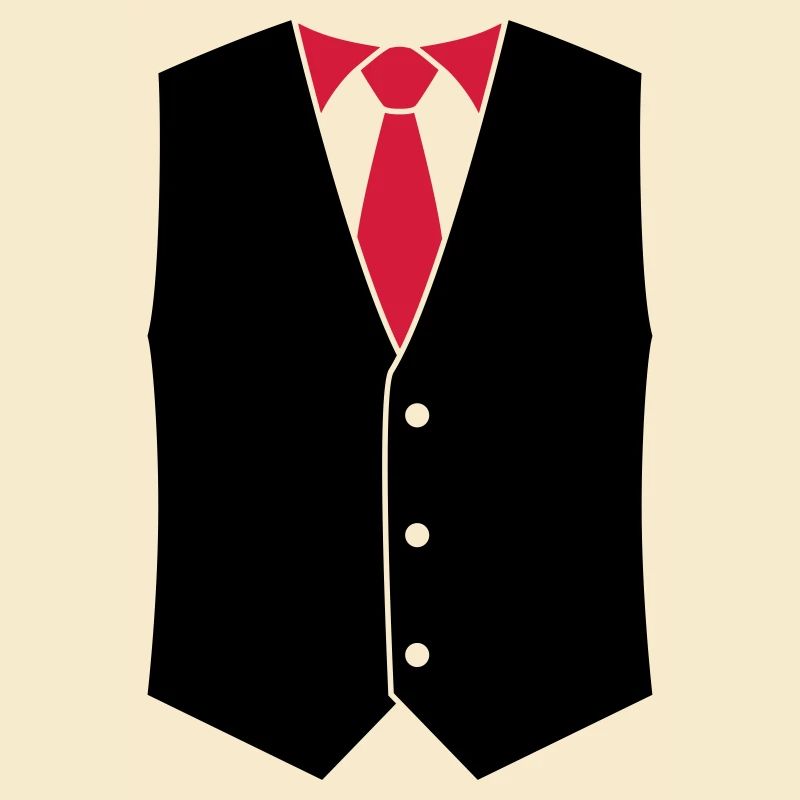 Weste mit Krawatte, 2fb