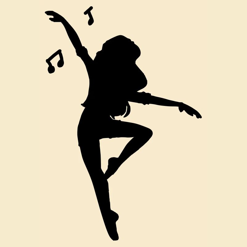 Silhouette women dance